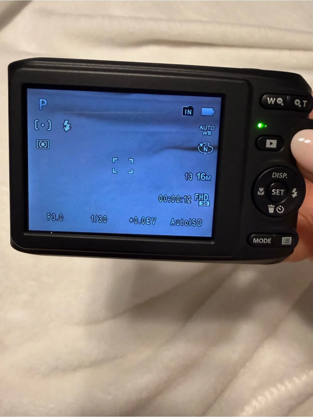 Kodak White Compact Point-and-Shoot Digital Camera
